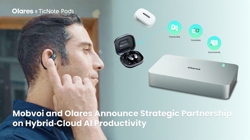 Mobvoi y Olares redefinen la productividad con los primeros audífonos de nube híbrida e IA local