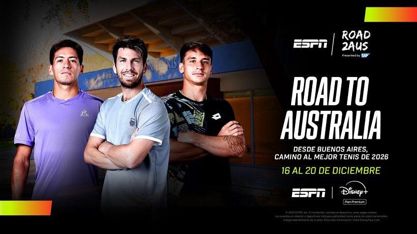 Road to Australia en Buenos Aires: cómo ver el torneo de tenis por Disney+ y la agenda completa
