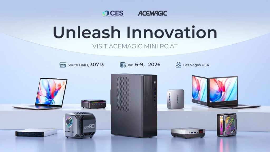ACEMAGIC presenta mini PC de próxima generación con inteligencia artificial y juegos en CES 2026
