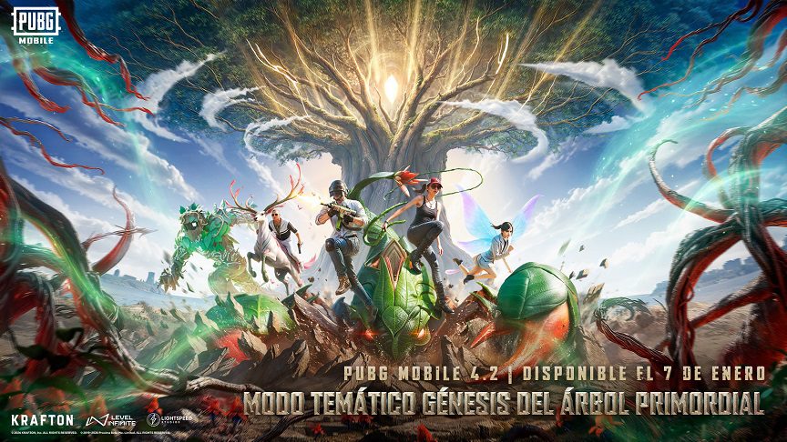 PUBG MOBILE versión 4.2: Purifica el Árbol Primordial y domina el Santuario de Arborum en la nueva actualización