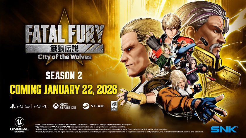 La Temporada 2 de FATAL FURY: City of the Wolves comienza el 22 de enero