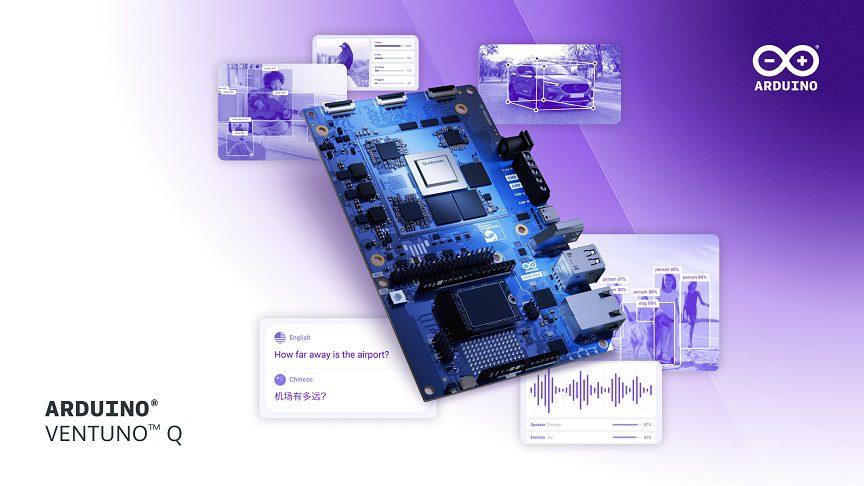 Arduino anuncia Arduino VENTUNO Q, con tecnología Qualcomm Dragonwing IQ8 Series