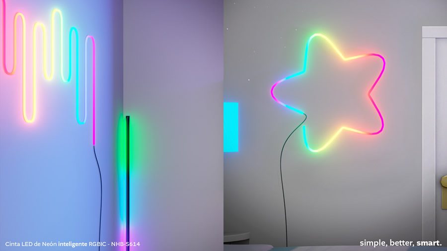 Iluminación inteligente para dar color al hogar: Cinta LED de Neón Wi-Fi de Nexxt Home