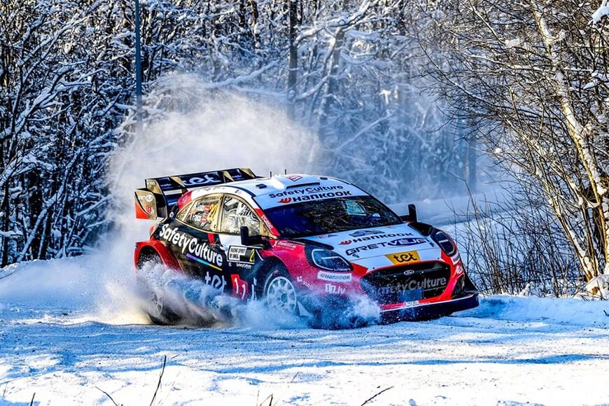 Llantas de rally Hankook brillan en el Rally de Suecia