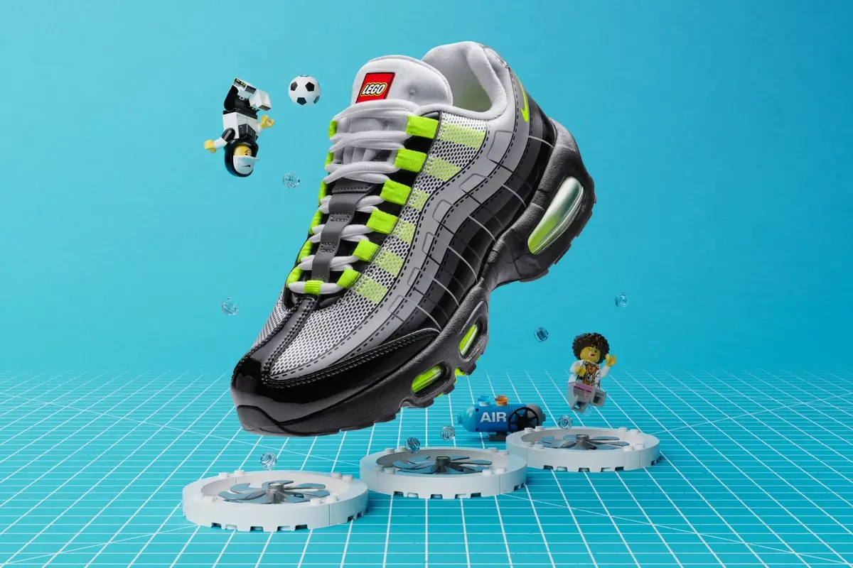 Donde el diseño icónico se une al juego: Colección Nike Air Max 95 x LEGO