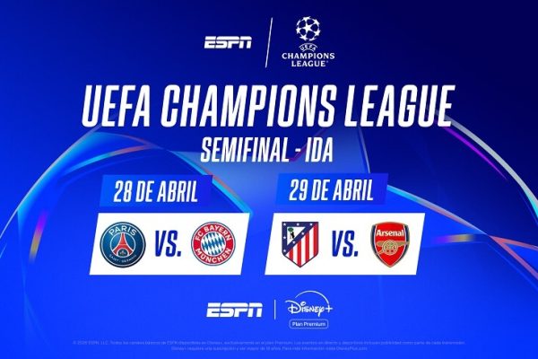 El calendario de transmisión de las semifinales de la UEFA Champions League en Disney+ e ESPN
