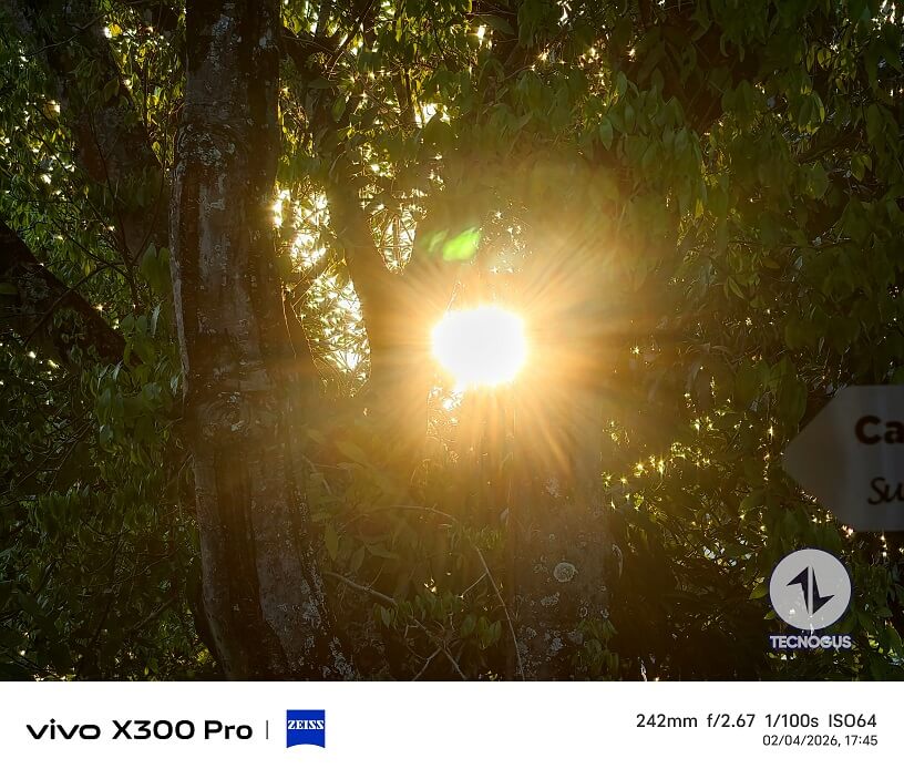 Fotografía tomada con el vivo X300 Pro