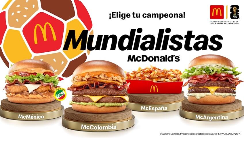 El menú del mundial llega a Colombia: McDonald’s presenta sus nuevas hamburguesas temáticas