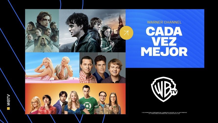 Warner Channel renueva su imagen y se consolida como el hogar de Warner Bros. Studios