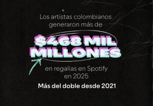 El impacto económico y tecnológico de la música colombiana en las regalías de Spotify durante 2025
