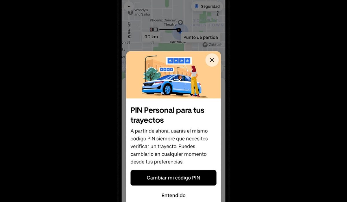 Uber lanza PIN personal para verificar cada trayecto, incluido Uber Taxi