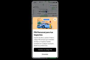 Uber lanza PIN personal para verificar cada trayecto, incluido Uber Taxi
