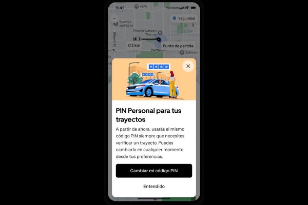 Uber lanza PIN personal para verificar cada trayecto, incluido Uber Taxi