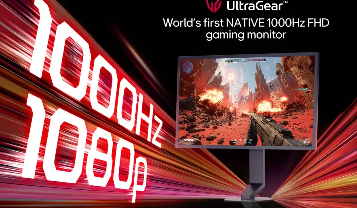 LG presenta el primer monitor gaming Full HD con 1.000 Hz nativos para revolucionar los e-sports
