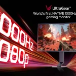 LG presenta el primer monitor gaming Full HD con 1.000 Hz nativos para revolucionar los e-sports