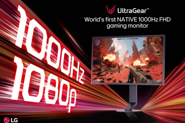 LG presenta el primer monitor gaming Full HD con 1.000 Hz nativos para revolucionar los e-sports