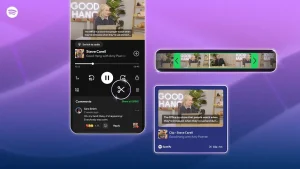 Los nuevos clips de podcast de Spotify facilitan guardar y compartir momentos