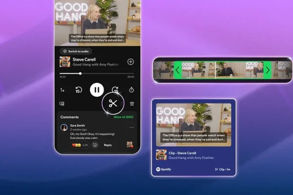Los nuevos clips de podcast de Spotify facilitan guardar y compartir momentos