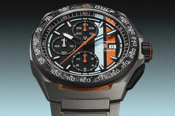 El nuevo cronógrafo mecánico TAG Heuer Formula 1 x Gulf fusiona la alta relojería suiza con el legado automovilístico de Le Mans