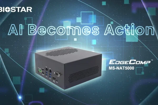 BIOSTAR introduce el sistema industrial EdgeComp MS-NAT5000 para procesamiento de inteligencia artificial perimetral con arquitectura NVIDIA Blackwell