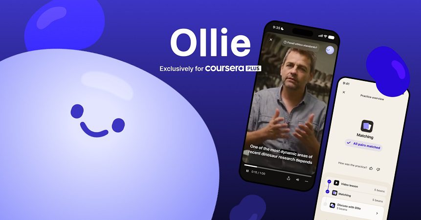 Ollie: la nueva aplicación de microaprendizaje con IA de Coursera