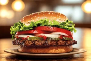 La hamburguesa triple ahora es protagonista en Burger King
