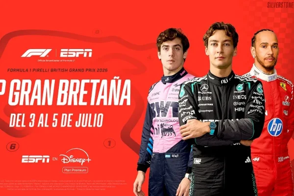 GP de Gran Bretaña de F1 2026: horarios y cómo ver en vivo desde Silverstone por Disney+