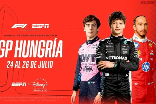El Hungaroring marca el receso estival de la Fórmula 1 con transmisión en directo por ESPN y Disney+