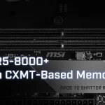 Las tarjetas madre MSI optimizan su firmware para llevar los chips de memoria RAM de bajo costo por encima de los 8.000 MHz