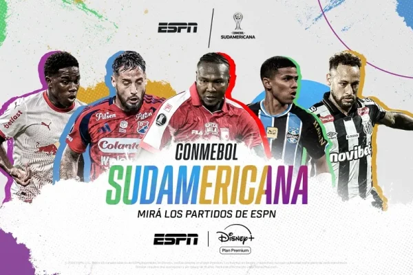 Los cupos a octavos de final de la CONMEBOL Sudamericana 2026 se definen en ESPN y Disney+