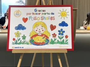 Más de 2.300 niños en distintas regiones del país recibirán 373.600 raciones de proteína con Pollo Shares
