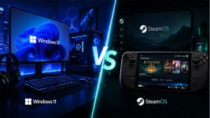 Rendimiento y compatibilidad en juegos: el debate entre elegir SteamOS o Windows 11 para PC