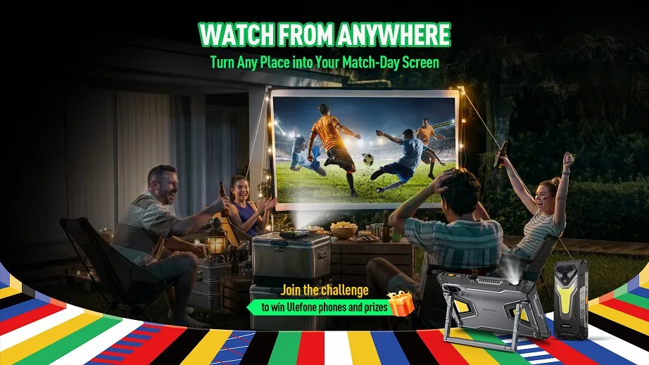 La recta final del torneo de fútbol impulsa el sorteo de móviles rugerizados con proyector integrado de Ulefone