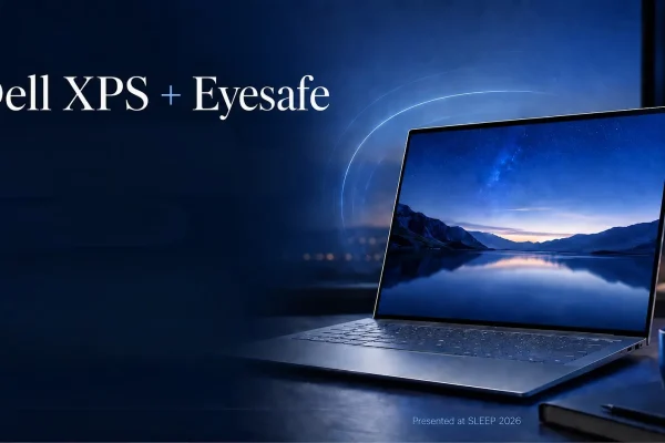 Dell XPS Eyesafe, Eyesafe IQ, fatiga visual, calidad del sueño, portátiles Dell, filtro luz azul, tecnología de pantallas, SleepScore Labs