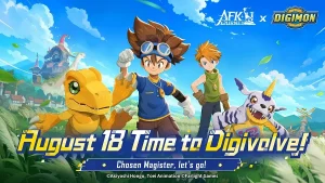 AFK Journey sumará personajes de Digimon Adventure en su próximo evento global